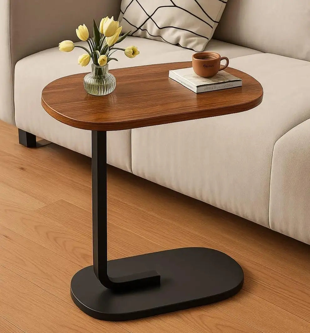 C-Shaped Sofa Side Table