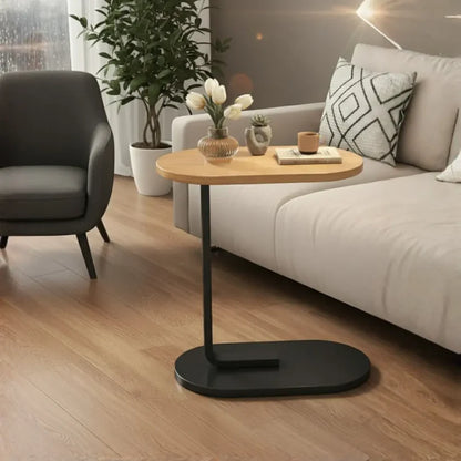 C-Shaped Sofa Side Table (Fixed Height)