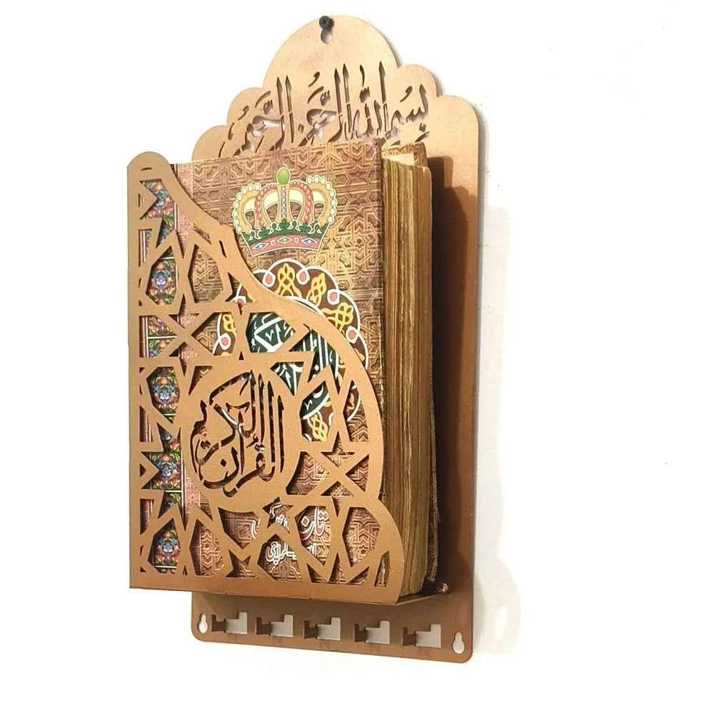 Premium Wall Mounted Metallic Quran Holder