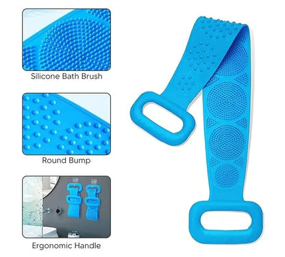 ( Buy 1 get 1 Free ) Silicone Body Back Scrubber for Skin Deep Cleaning