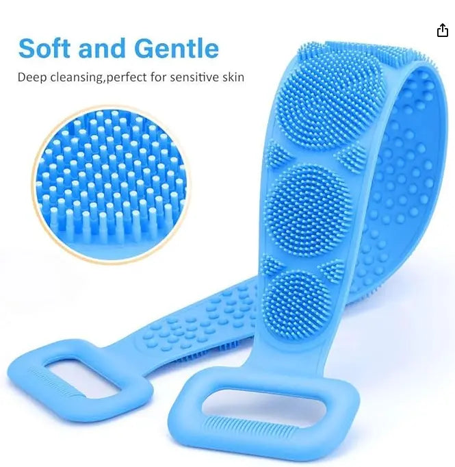 ( Buy 1 get 1 Free ) Silicone Body Back Scrubber for Skin Deep Cleaning