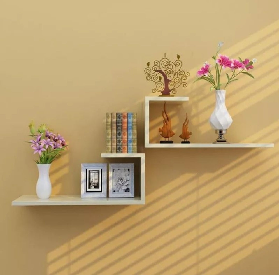 U-Shaped Wall Mounted Floating Shelves