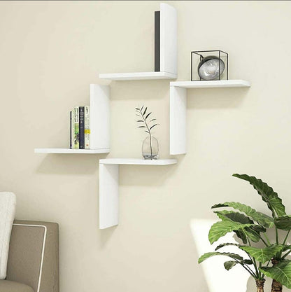 L Shaped Liven Wall Shelves (Set of 4)