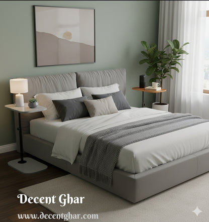 Height Adjustable C-shaped sofa side Table