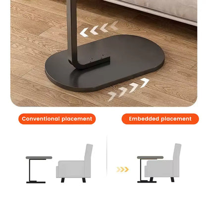C-Shaped Sofa Side Table (Fixed Height)