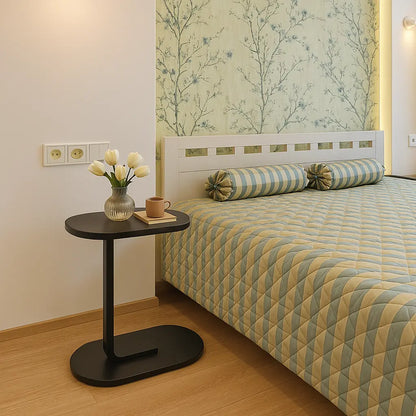 C-Shaped Sofa Side Table (Fixed Height)